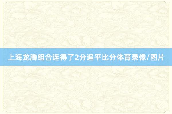 上海龙腾组合连得了2分追平比分体育录像/图片