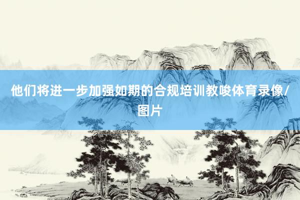 他们将进一步加强如期的合规培训教唆体育录像/图片