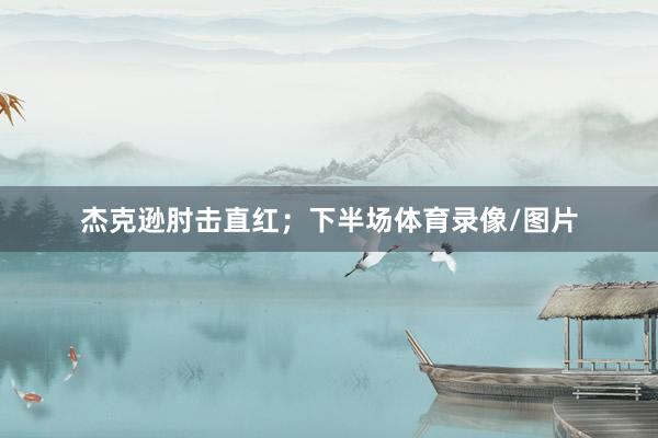 杰克逊肘击直红；下半场体育录像/图片