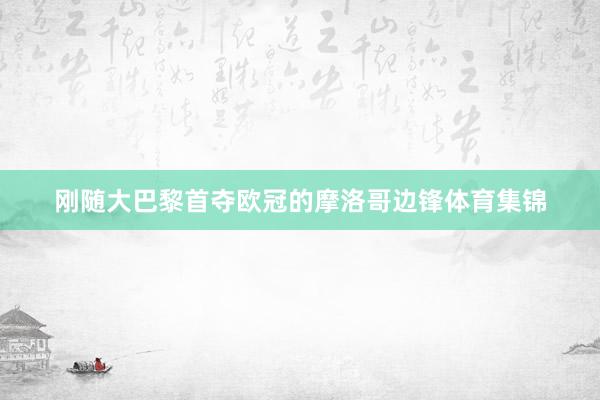 刚随大巴黎首夺欧冠的摩洛哥边锋体育集锦