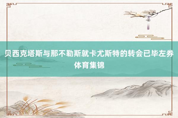 贝西克塔斯与那不勒斯就卡尤斯特的转会已毕左券体育集锦