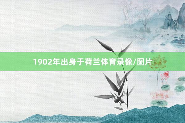 1902年出身于荷兰体育录像/图片