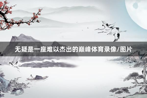 无疑是一座难以杰出的巅峰体育录像/图片