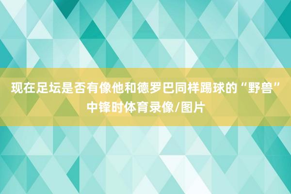 现在足坛是否有像他和德罗巴同样踢球的“野兽”中锋时体育录像/图片