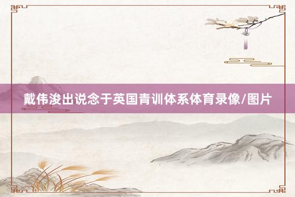 戴伟浚出说念于英国青训体系体育录像/图片